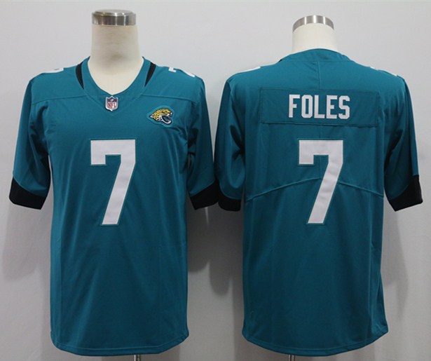 Men's Jacksonville Jaguars Nick Foles #7 Teal Jersey